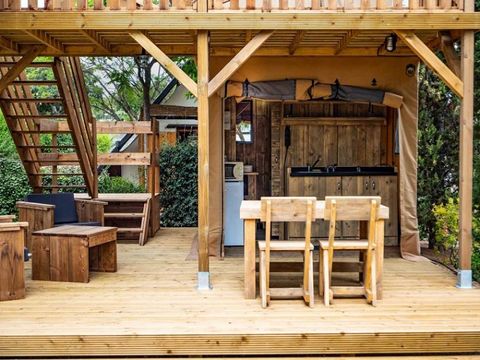 TENTE TOILE ET BOIS 2 personnes - LUNA LODGE 1ch 2pers