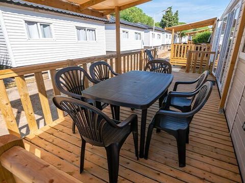 MOBILHOME 6 personnes - Mobil-home | Comfort | 3 Ch. | 6 Pers. | Terrasse surélevée | Clim.