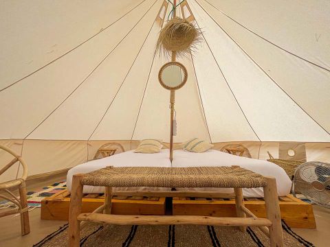 Tente en toile et en bois 2 personnes - MARFIL 2PAX