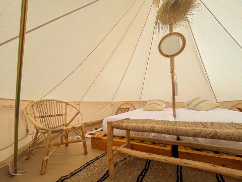 Tente en toile et en bois 2 personnes - MARFIL 2PAX