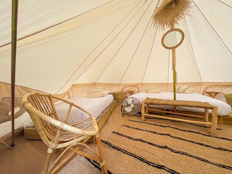 Tente en toile et en bois 4 personnes - MARFIL FAMILY 4PAX