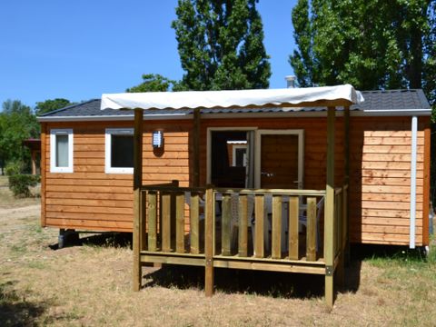 MOBILHOME 4 personnes - Mobil home Confort 2 chambres 28m² + terrasse 9m² + climatisation + TV 4 pers