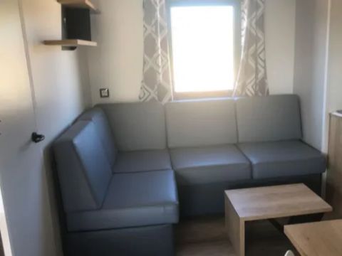 MOBILHOME 6 personnes - Mobil-home Premium 32 m² 3 chambres + terrasse 21m² + TV + LV + clim + plancha 6 pers
