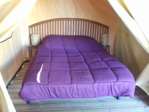 TENTE TOILE ET BOIS 4 personnes - Ecolodge Freeflower confort 2 chambres 30m² - sans sanitaires 5 pers