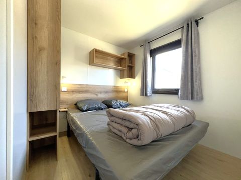 Mobilhome 6 personnes - Homeflower Premium 35 m² 3 chambres + terrasse 21m² + TV + LV + Clim + Plancha 6 pers