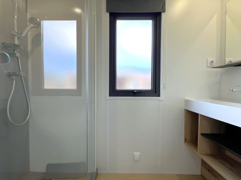 Mobilhome 6 personnes - Homeflower Premium 35 m² 3 chambres + terrasse 21m² + TV + LV + Clim + Plancha 6 pers