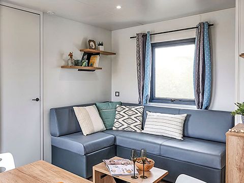 MOBILHOME 6 personnes - Mobil-home Premium 38 m² 3 chambres + terrasse 21m² + TV + LV + clim + plancha + 2 SDB 6 pers