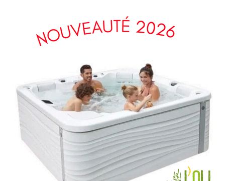 MOBILHOME 6 personnes - Mobil-home Premium 38 m² 3 chambres + terrasse 21m² + TV + LV + clim + plancha + 2 SDB 6 pers