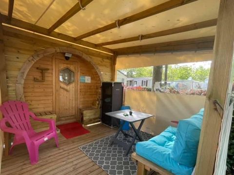 TENTE 2 personnes - Tonneau 2 trèfles 1 chambre - Sans sanitaire