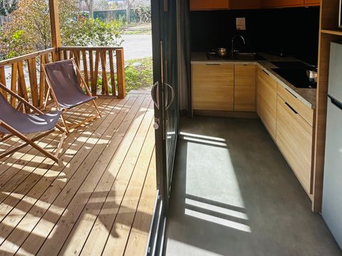 CHALET 4 personnes - Premium 32m² - 2 chambres  (CLIM + TV + Plancha)
