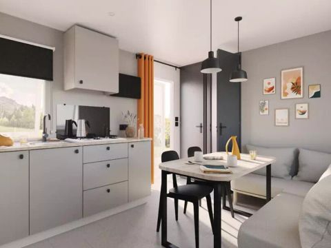MOBILHOME 4 personnes - Mobil-home | Comfort | 2 Ch. | 4 Pers. | Terrasse surélevée | 1 SDB | Clim.