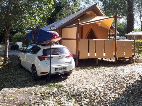 BUNGALOW TOILÉ 4 personnes - JUNGLE LODGE sans sanitaires, sans eau
