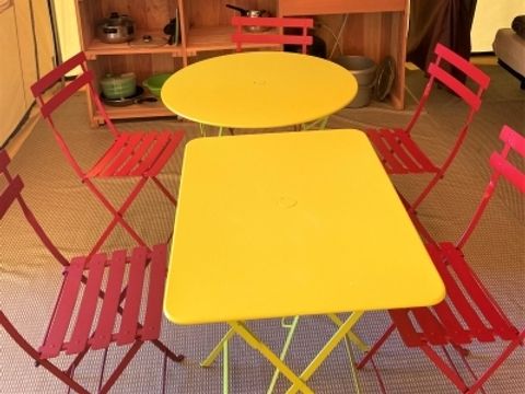 TENTE TOILE ET BOIS 5 personnes - Tente Pilotis 2 chambres. Arrivée 16h Départ 10h. Max