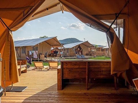 Tente en toile et en bois 7 personnes - Sun Lodge Taiga et Kambi