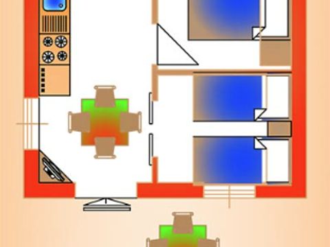 APPARTEMENT 4 personnes - TRILO 4 STANDARD (plage à 300 mètres)