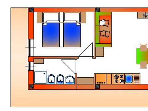 APPARTEMENT 4 personnes - BILO 4 STANDARD PLUS (plage à 200 mètres)
