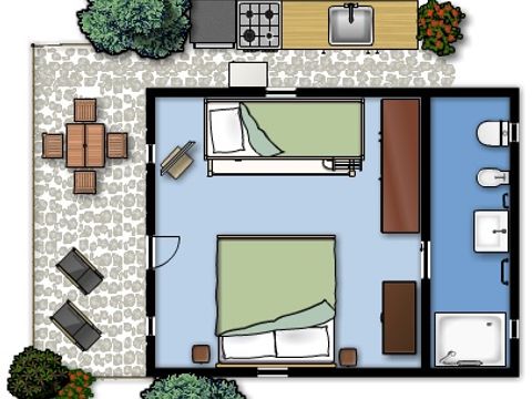 BUNGALOW 2 personnes - Studio