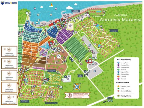 TENTE TOILE ET BOIS 6 personnes - Aminess Maravea - Tente Safari + sanitaires (6P)