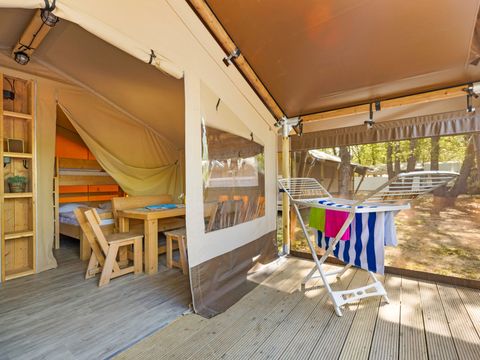 TENTE TOILE ET BOIS 5 personnes - Aminess Maravea - Safari tent Lodge (5P)