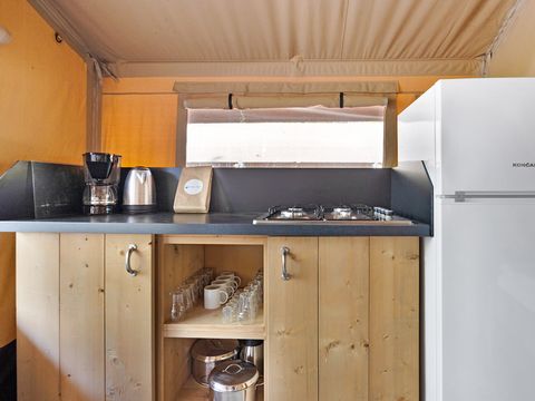 TENTE TOILE ET BOIS 5 personnes - Aminess Maravea - Safari tent Lodge (5P)