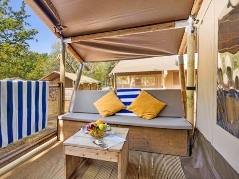 Tente en toile et en bois 5 personnes - Aminess Maravea - Safari tent Lodge (5P)
