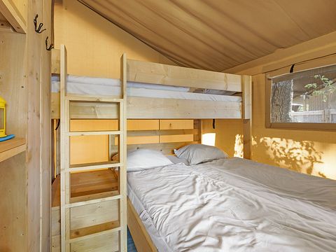TENTE TOILE ET BOIS 5 personnes - Aminess Maravea - Safari tent Lodge (5P)