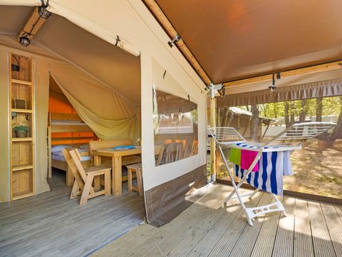 Tente en toile et en bois 5 personnes - Aminess Maravea - Safari tent Lodge (5P)