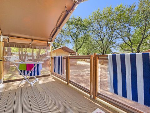 TENTE TOILE ET BOIS 5 personnes - Aminess Maravea - Safari tent Lodge (5P)