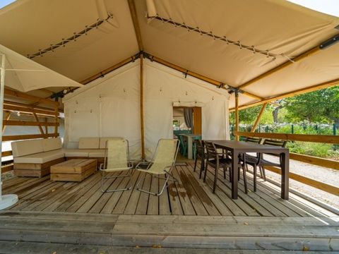 MOBILHOME 6 personnes - Tente Safari | 2 Ch. | 4/6 Pers. | 1 SDB