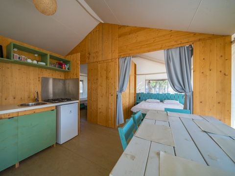 MOBILHOME 6 personnes - Tente Safari | 2 Ch. | 4/6 Pers. | 1 SDB