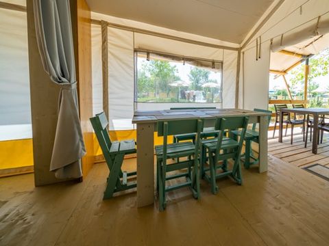 MOBILHOME 6 personnes - Tente Safari | 2 Ch. | 4/6 Pers. | 1 SDB