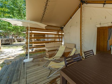 MOBILHOME 6 personnes - Tente Safari | 2 Ch. | 4/6 Pers. | 1 SDB