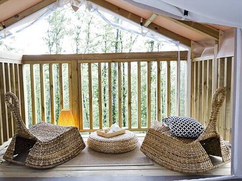 TENTE 4 personnes - Lodge | 2 Ch. | 4 Pers. | Terrasse surélevée non couverte