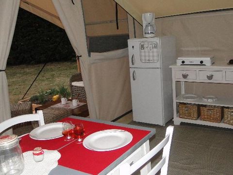Bungalow toilé 4 personnes - COTTON LODGE NATURE sans sanitaires