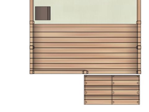 TENTE TOILE ET BOIS 2 personnes - Mini Lodge Tent