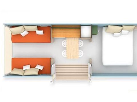 TENTE 2 personnes - Cocosweet - 18m² - 2 chambres sans sanitaires - prix inclus pour 2 personnes
