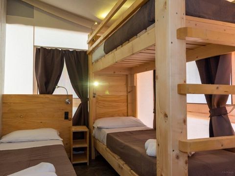 Tente en toile et en bois 5 personnes - LODGE TENT