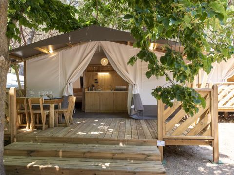 Tente en toile et en bois 5 personnes - LODGE TENT