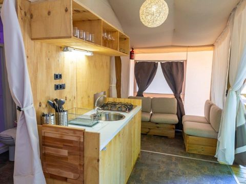 TENTE TOILE ET BOIS 5 personnes - LODGE TENT