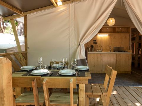 Tente en toile et en bois 5 personnes - DOG FRIENDLY