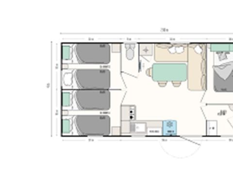 MOBILHOME 4 personnes - SUPER TITANIA