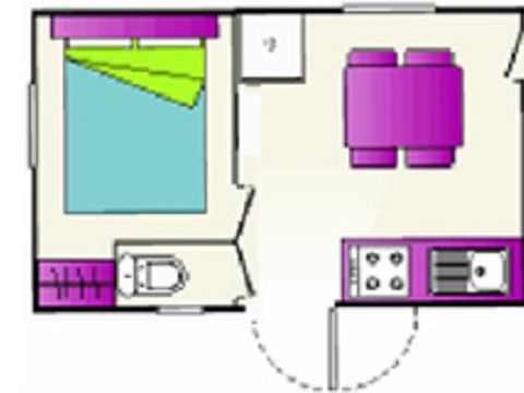 Mobilhome 4 personnes - Mobilhome 4 personnes - SUN ROLLER sans douche