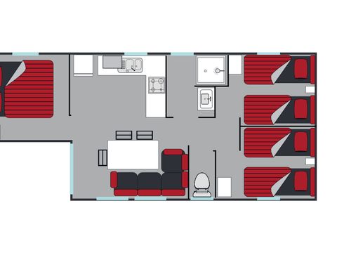MOBILHOME 6 personnes - LOGGIA 3