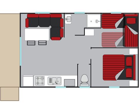 MOBILHOME 5 personnes - Loggia Bay 2