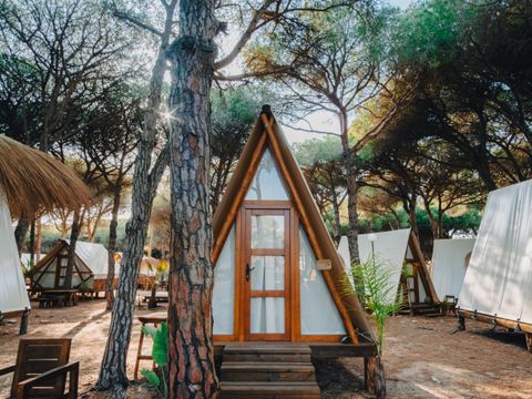TENTE TOILE ET BOIS 2 personnes - Glamping Tipi Pinar