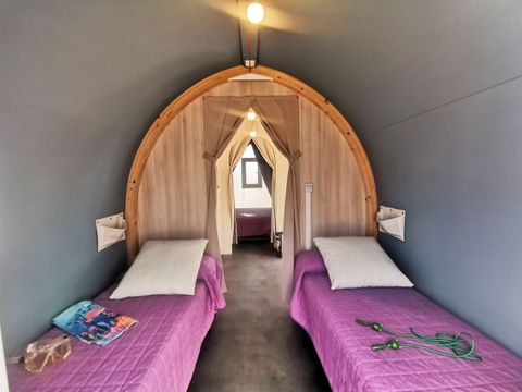 TENTE TOILE ET BOIS 4 personnes - COCO, sans sanitaires