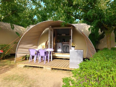 TENTE TOILE ET BOIS 4 personnes - COCO, sans sanitaires