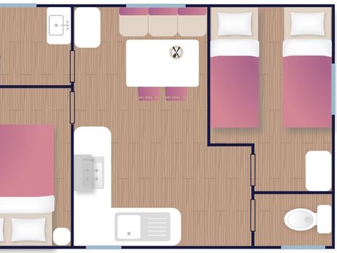 MOBILHOME 4 personnes - XIMISTA