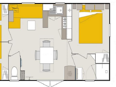 MOBILHOME 6 personnes - UHAINA