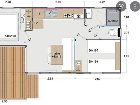 MOBILHOME 6 personnes - ILARGGIA